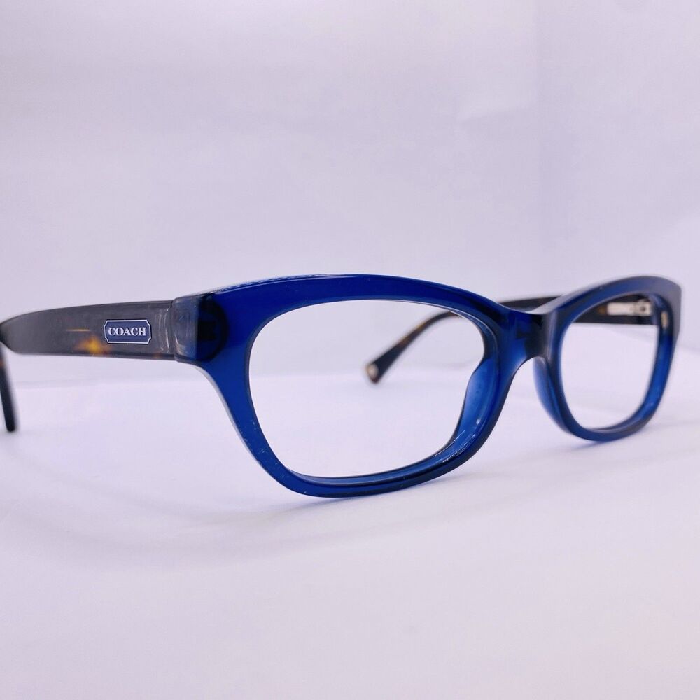 Coach Authentic Eyeglasses HC 6045 Dahlia 5163 Navy Dark Tortoise 53 [] 18 135